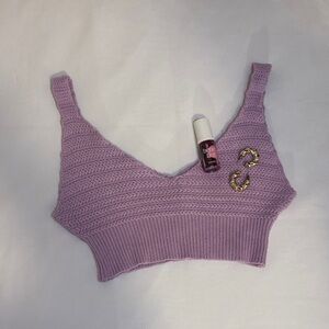 Lavender Knit Women's Tank Top
